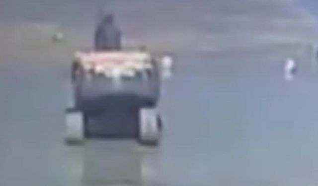 Çatalca'da kepçe operatörünün hayatını kaybettiği olayın görüntüleri ortaya çıktı