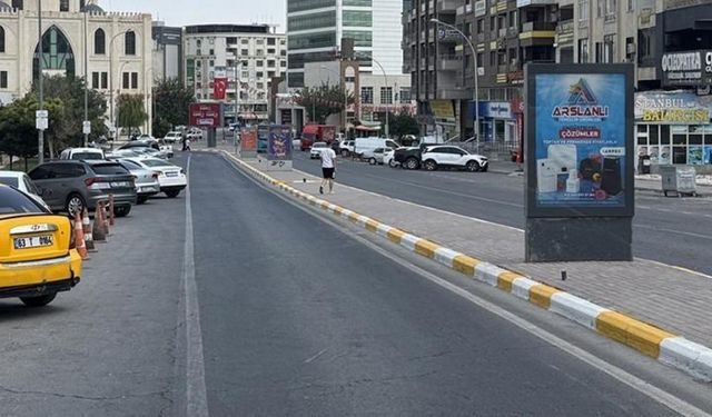 Termometreler 51 dereceyi gösterdi, cadde ve sokaklar boş kaldı