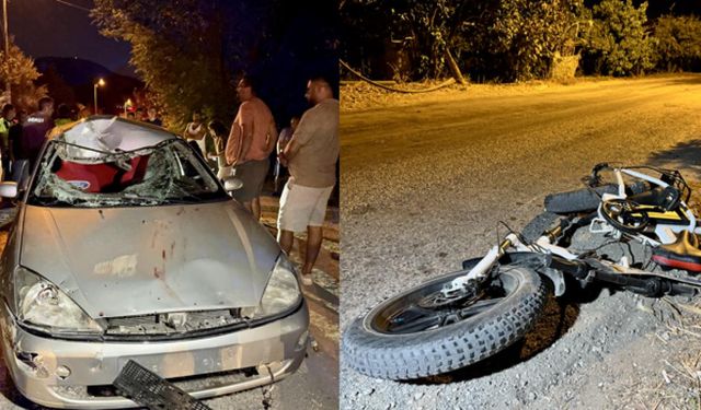 Fethiye'de feci kaza! Bisikletli ağır yaralanırken, otomobil sürücüsü kayıplara karıştı
