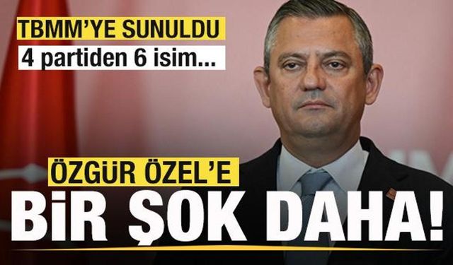 TBMM'ye yeni dosyalar sevk edildi! Özgür Öze'le bir şok daha! 4 partiden 6 isim...
