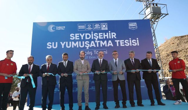 Başkan Altay, Seydişehir'e kazandırılan 65 milyon liralık su yumuşatma tesisini açtı