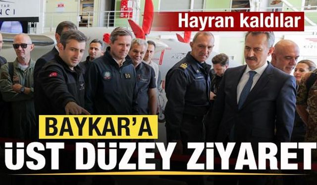 Baykar'a üst düzey ziyaret! Hayran kaldılar