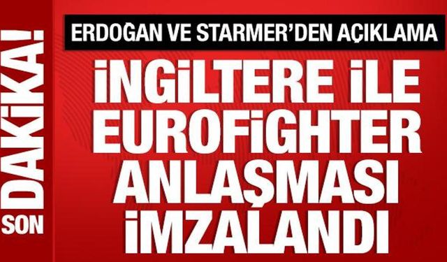 Cumhurbaşkanı Erdoğan ve Starmer'dan ortak açıklama