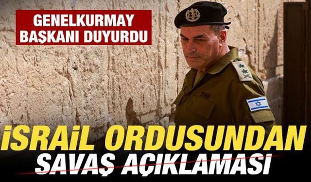 İsrail ordusu son dakika duyurdu! Beklenmedik savaş açıklaması