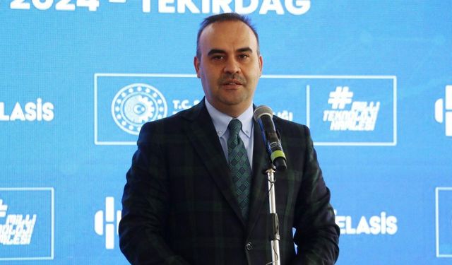 Sanayi ve Teknoloji Bakanı Kacır Tekirdağ'da fabrika temel atma töreninde konuştu: