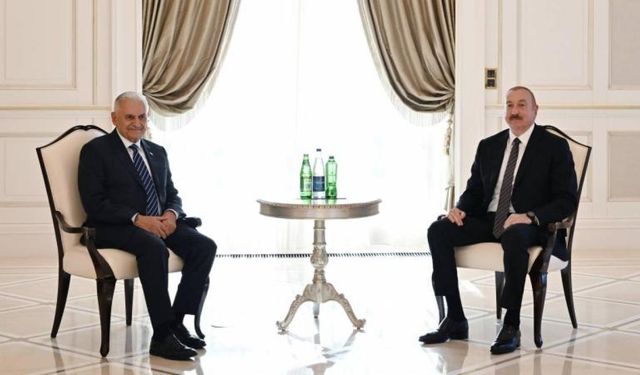 TDT Aksakallar Konseyi Başkanı Yıldırım'dan önemli ziyaret... Aliyev ile bir araya geldi!