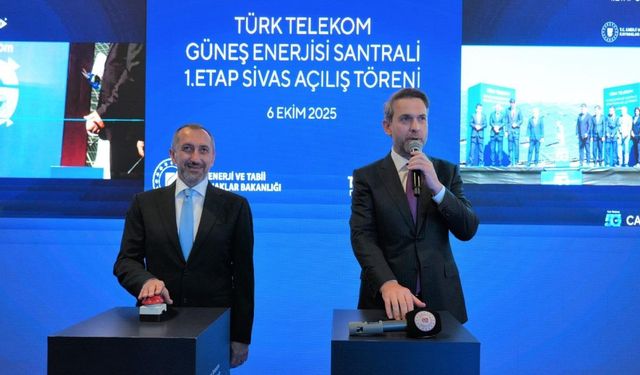 Türk Telekom Sivas'taki dev GES yatırımını 5G ile İstanbul'dan açtı
