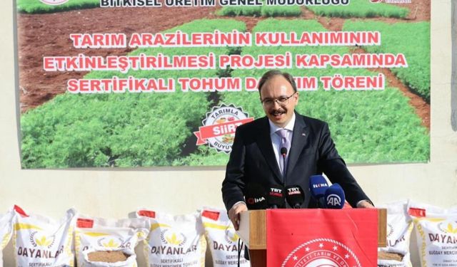 Çiftçiye destek: 203 ton tohum dağıtıldı!