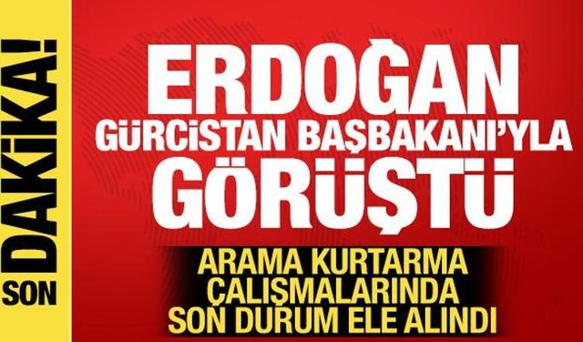 Cumhurbaşkanı Erdoğan, Gürcistan Başbakanı ile görüştü