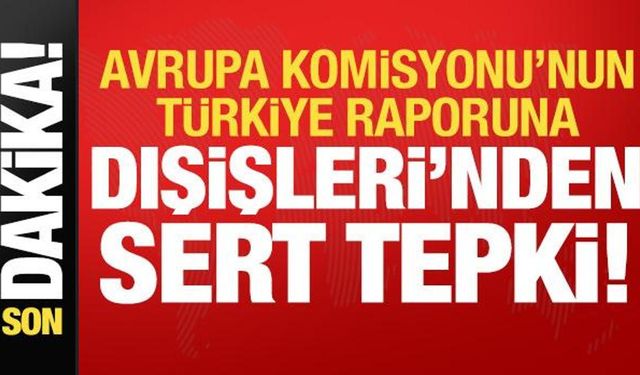 Son dakika: AB'nin Türkiye raporuna Dışişleri'nden sert tepki!