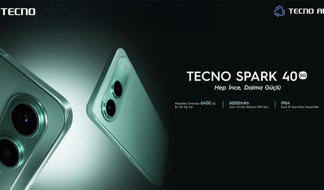 Tecno Spark 40 5G, sizi yarı yolda bırakmıyor!