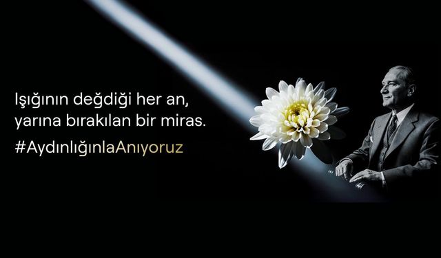 Turknet, Atatürk'e en sevdiği çiçek Kasımpatı ile teşekkür ediyor