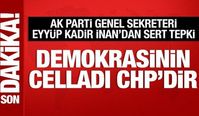 AK Parti Genel Sekreteri Eyyüp Kadir İnan'dan önemli açıklamalar