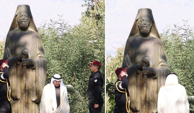 BAE Devlet Başkanı Al Nahyan, Makarios anıtına çelenk koydu