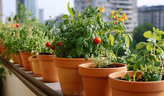 Balkonda Saksıda Sebze Bahçesi: Şehirde Kendi Gıdanızı Üretin
