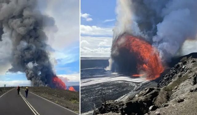 Kilauea Yanardağı yeniden patladı