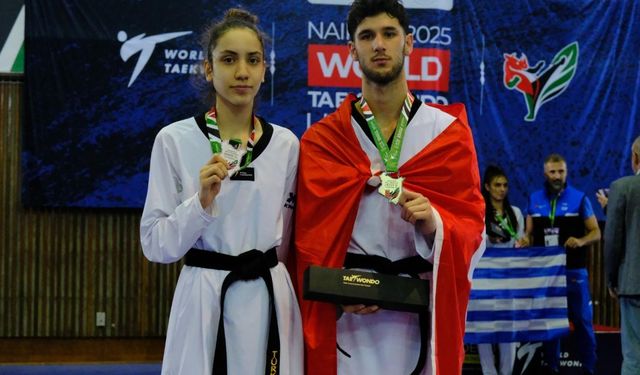 Milli sporculardan gümüş madalya