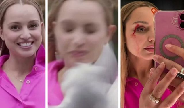 Muhabirin zor anları! Yüzüne kuş çarptı