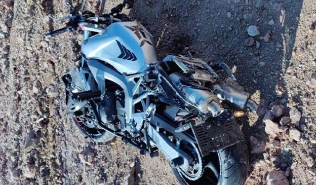 Şarampole devrilen motosikletin sürücüsü hayatını kaybetti