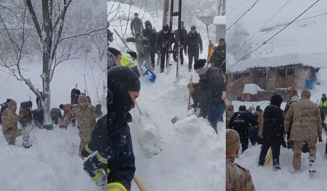 Van'da Korkutan Çığ Felaketi! Mahalleye Çığ Düştü: 1 Kişi Kayıp