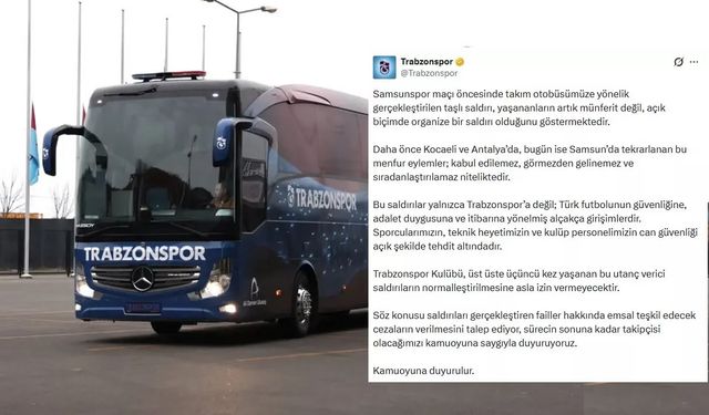 Taşlı Pusu: Trabzonspor Otobüsüne Saldırı!