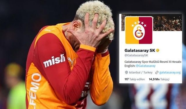 Galatasaray'ın X Hesabında Aniden Takipçi Kaybı Yaşandı