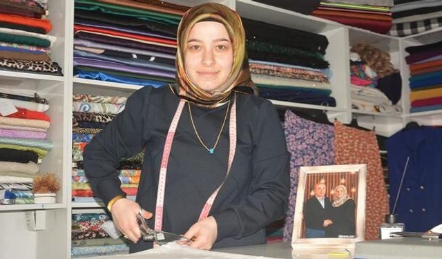 Ordu'da Genç Kadın Terzilik Atölyesini Kurdu