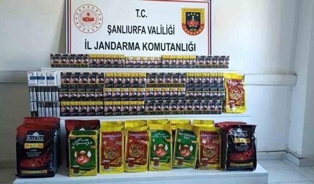 Şanlıurfa'da Kaçak Sigara ve Çay Operasyonunda 24 Kişiye İşlem