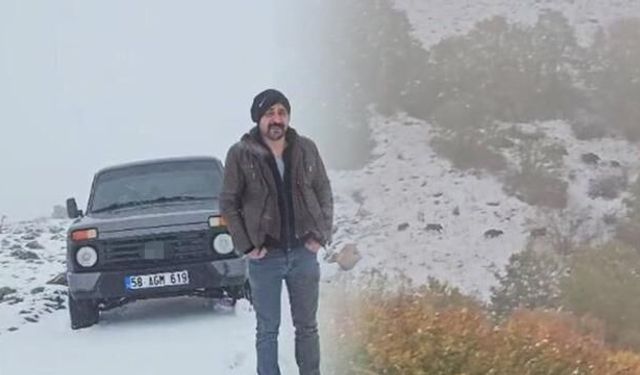 Sivas'ta İlkbaharda Kar Sürprizi