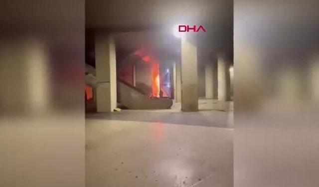 Taksim Metro İstasyonu Asansöründe Yangın Çıktı