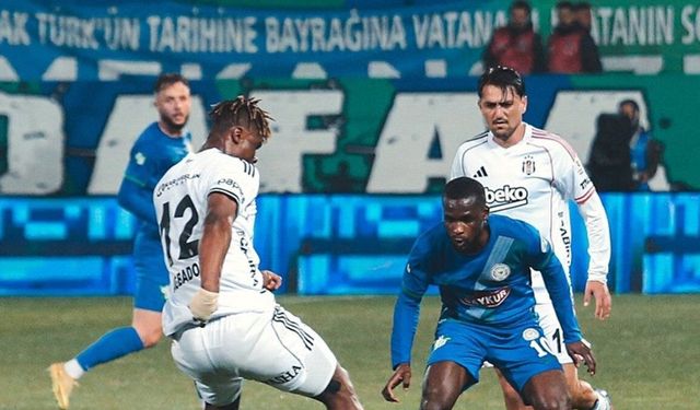 Beşiktaş, Rize'de 2-0'dan 2-2'ye Döndü