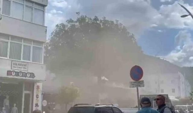 Datça'da Restoran Bacasında Çıkan Yangın Korkuttu