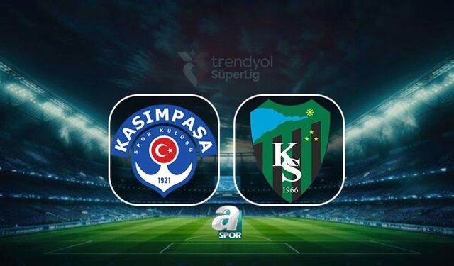 Kasımpaşa ile Kocaelispor, Süper Lig 32. haftada karşı karşıya geliyor
