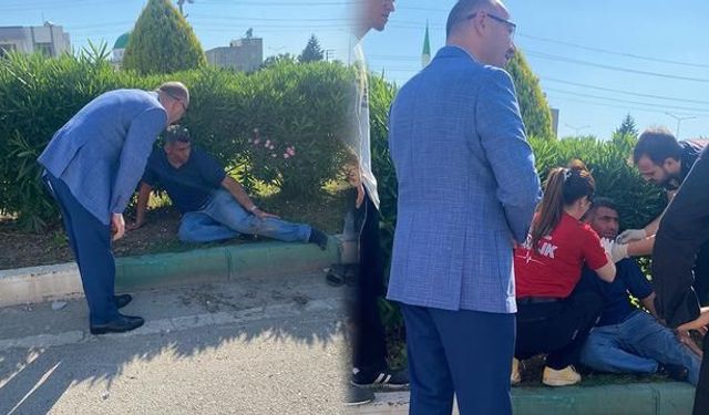 Osmaniye Valisi Serdengeçti, Motosiklet Kazasında Yaralıya İlk Müdahaleyi Yaptı