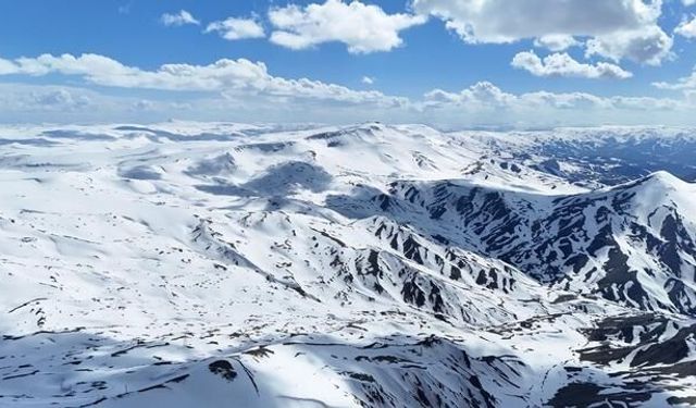 Palandöken Kayak Merkezinde Kar Kalınlığı 160 Santimetreye Ulaştı