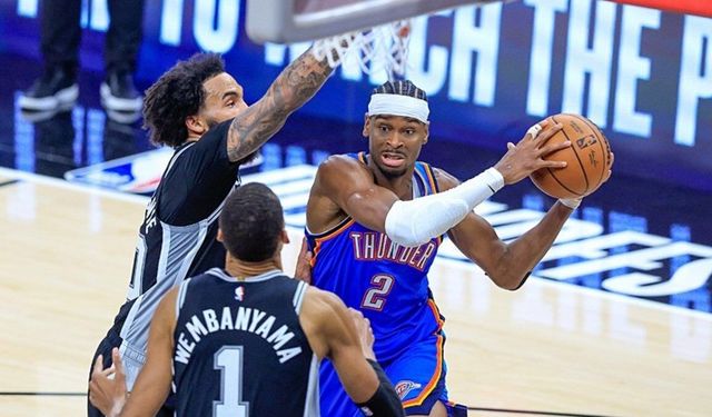 Thunder, Spurs'ü 123-108 Mağlup Ederek Seride 2-1 Öne Geçti