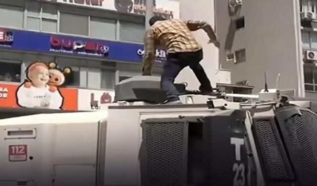 TOMA'nın üstüne çıktığı görüntü gündem olmuştu! Tutuklandı; dikkat çeken detay ortaya çıktı