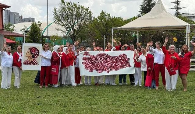 Türkiye'nin 81 İlinden Gelen Motiflerle Oluşturulan Dev Harita Ankara'da Sergileniyor