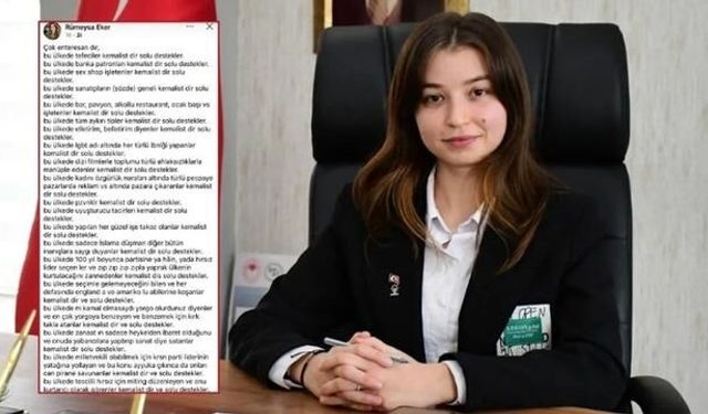 AK Partili Rümeysa Eker'in Atatürk Paylaşımı Sonrası İstifası