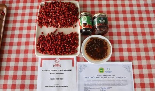 Ordu Dağ Çileği Reçeline Coğrafi İşaret Tescili