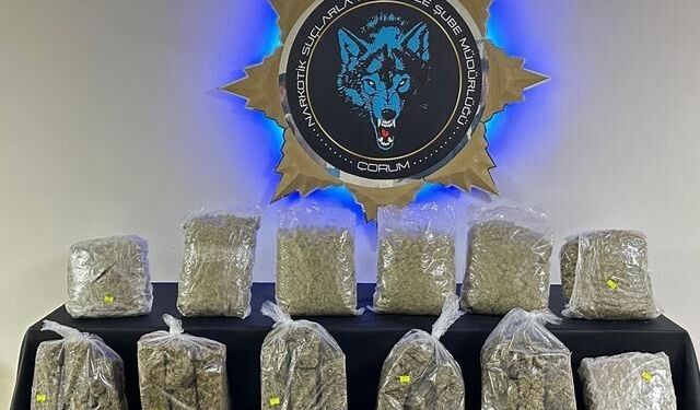 Çorum Osmancık'ta 9,5 Kilogram Sentetik Uyuşturucu Ele Geçirildi
