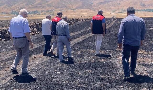 Elazığ Karakoçan'da 70 Dönümlük Tarım Arazisi Yangında Zarar Gördü