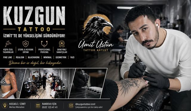 KuzgunTattoo İzmit: Sanatı ve Hijyeni Buluşturan Profesyonel Dövme Stüdyosu