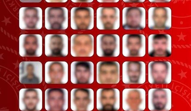 Kırmızı bültenle aranan 27 kişi ve ulusal seviyede aranan 38 kişi Türkiye'ye getirildi