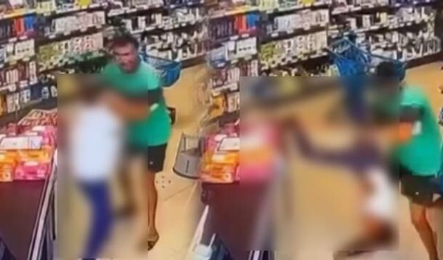 Markette Küçük Çocuğa Şiddet Kamerada! Türkiye'yi Ayağa Kaldıran Olayda Şüpheli Gözaltında