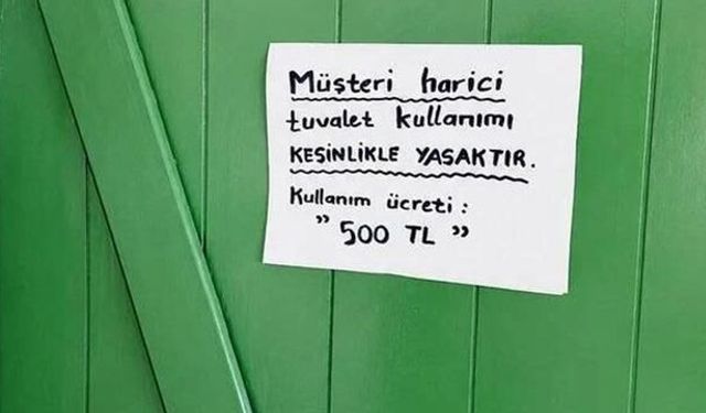 Muğla Akyaka'da Tuvalet Ücretine Sosyal Medyada Tepki