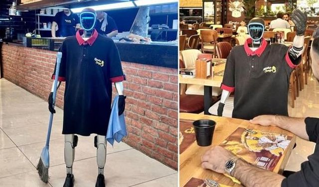 Ankara'da Robot Garson Fiko'ya Yoğun İlgi: Maaşı ve İzin Günü Var
