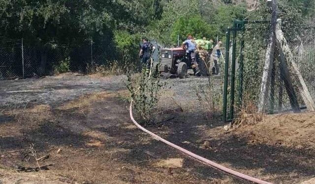 Bilecik'te Otluk Alandaki Yangın Ormana Sıçramadan Söndürüldü