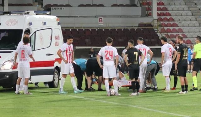 Bolusporlu Erdem Can Polat, 1. Lig maçında sakatlandı ve hastaneye kaldırıldı