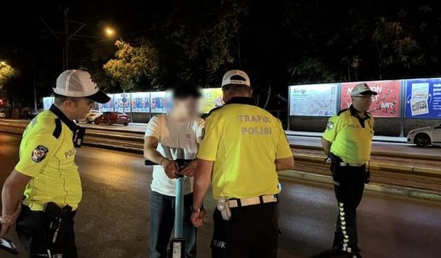 Eskişehir'de alkollü elektrikli skuter sürücüsüne 25 bin lira ceza